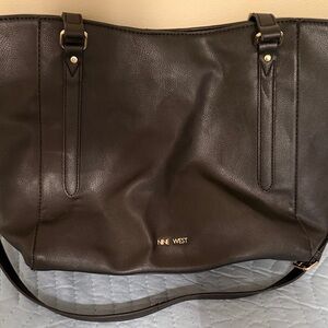 Nine West Dark Brown Tote Bag